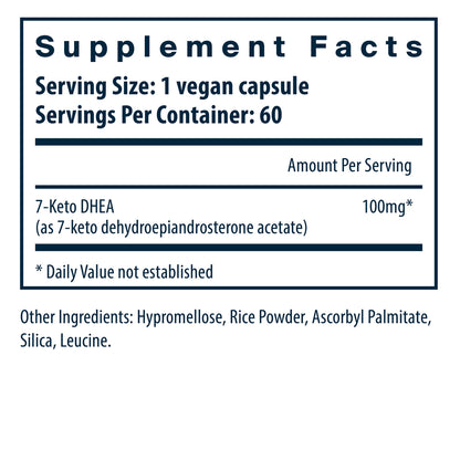 Vital Nutrients 7-keto DHEA 100mg 60vc