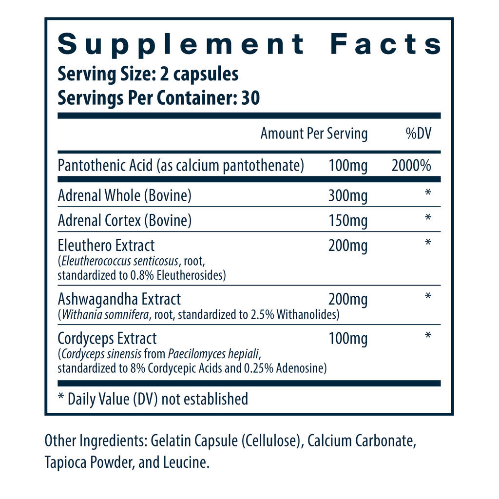 Vital Nutrients Adrenal Support 60c