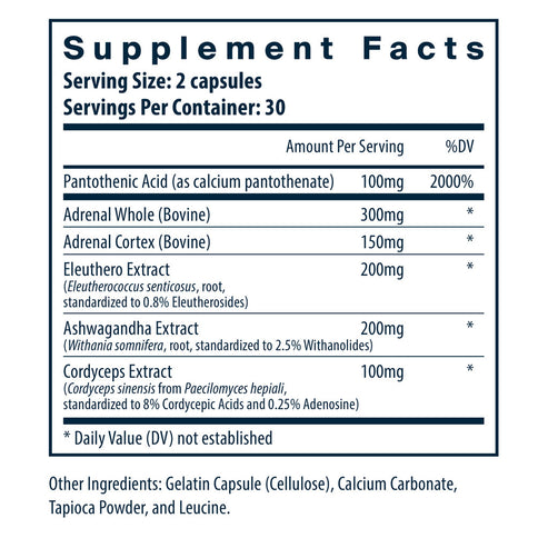 Vital Nutrients Adrenal Support 60c