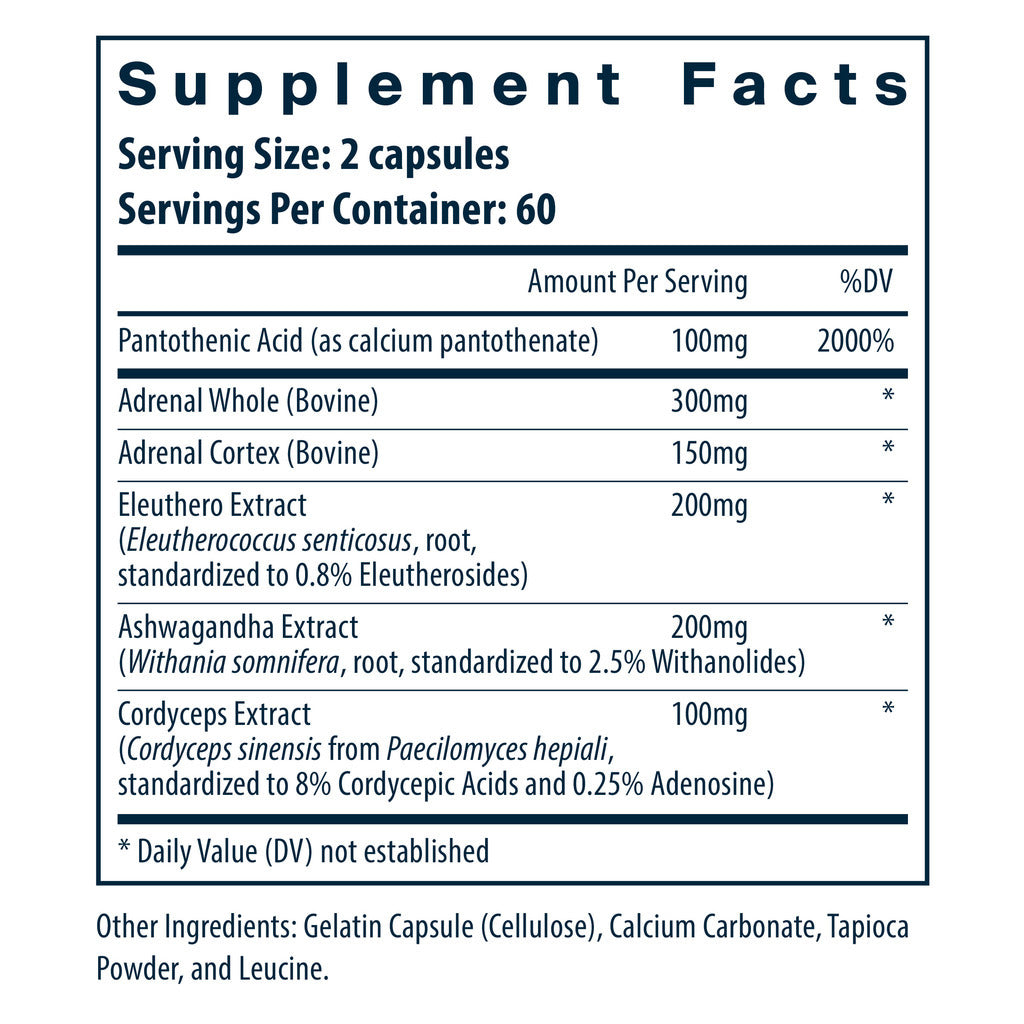 Vital Nutrients Adrenal Support 120c