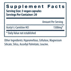 Vital Nutrients Acetyl L-Carnitine 500mg 60vc