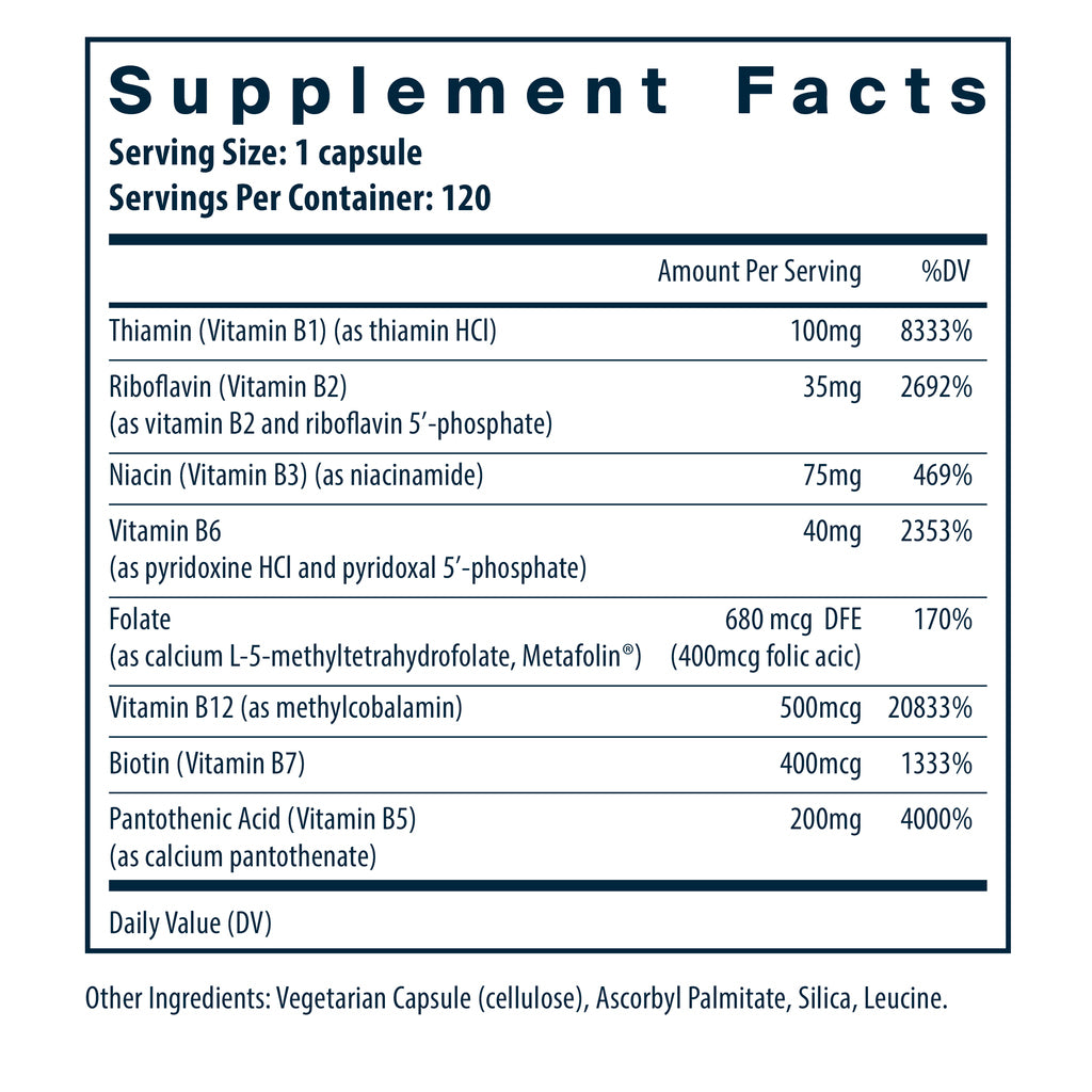 Vital Nutrients B-Complex 120 vegan capsules