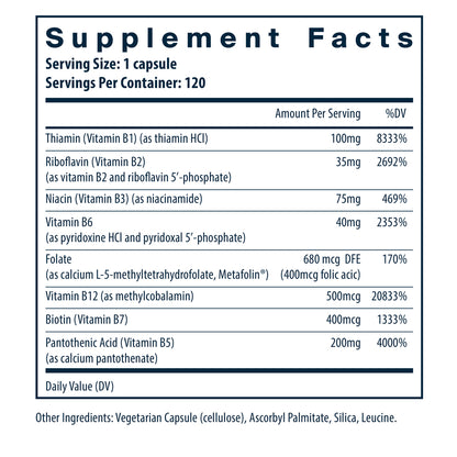 Vital Nutrients B-Complex 120 vegan capsules