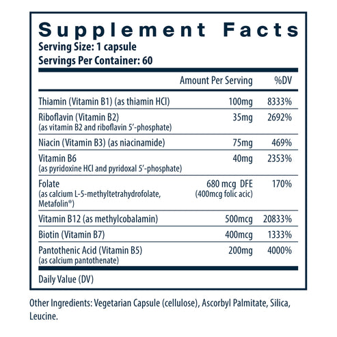Vital Nutrients B-Complex 60 vegan capsules