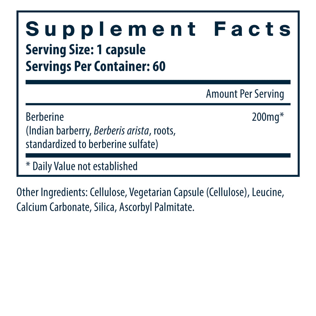 Vital Nutrients Berberine 200mg 60vc