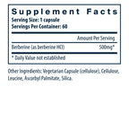 Vital Nutrients Berberine 500mg 60vc