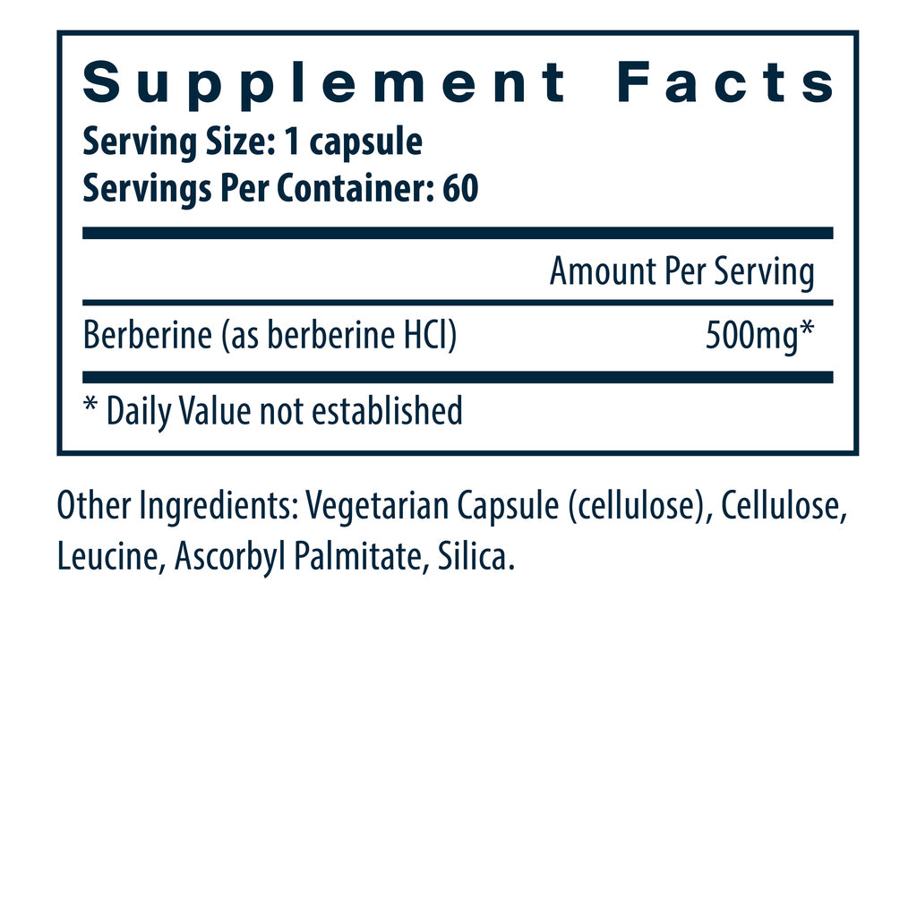 Vital Nutrients Berberine 500mg 60vc
