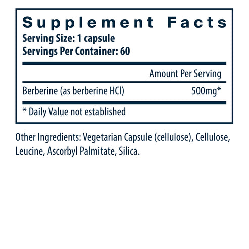 Vital Nutrients Berberine 500mg 60vc