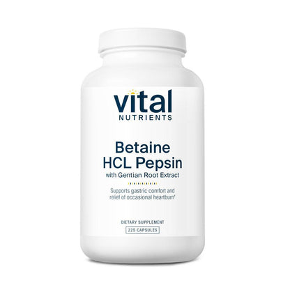 Vital Nutrients Betaine HCL-Pepsin 225c