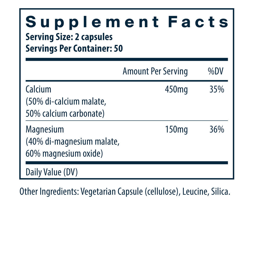 Vital Nutrients Calcium & Magnesium 100vc