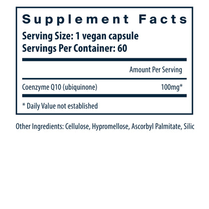 Vital Nutrients Coenzyme Q10 100mg 60vc