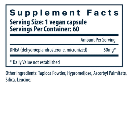 Vital Nutrients DHEA (Micronized) 50mg 60vc