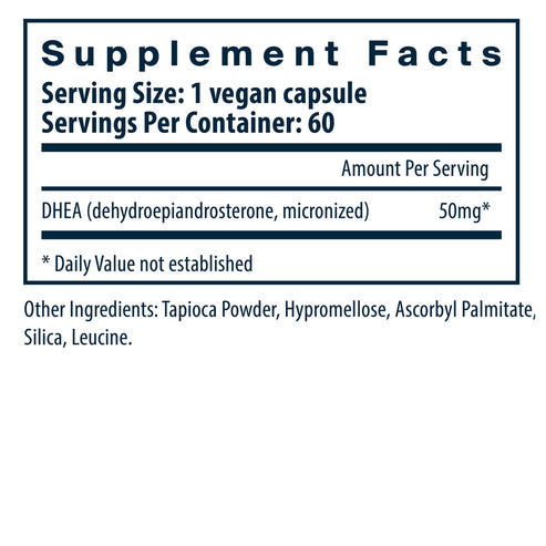 Vital Nutrients DHEA (Micronized) 50mg 60vc