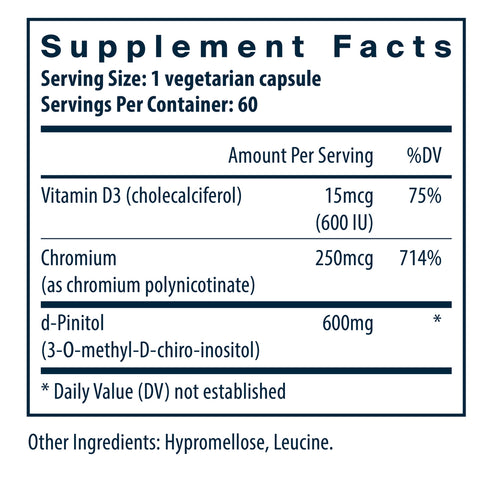 Vital Nutrients d-Pinitol 600 60vc