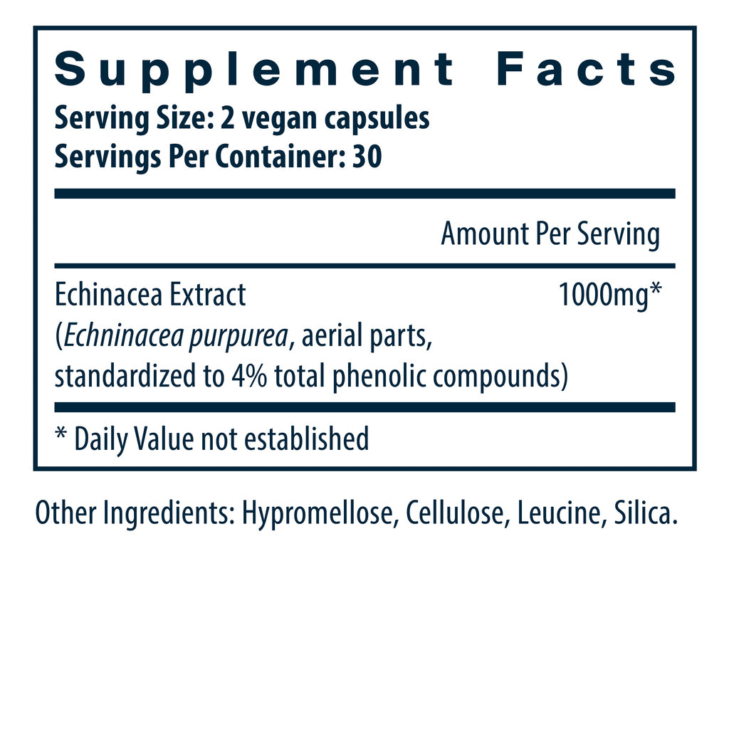 Vital Nutrients Echinacea Extract 1000mg 60vc