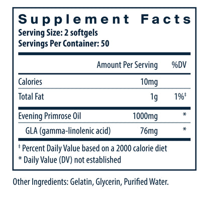Vital Nutrients Evening Primrose 100 softgel