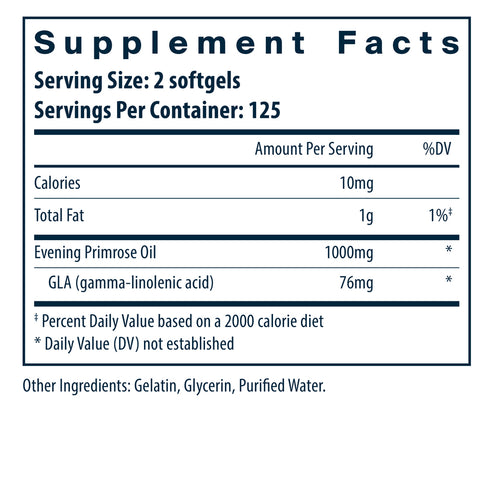 Vital Nutrients Evening Primrose 250 softgels