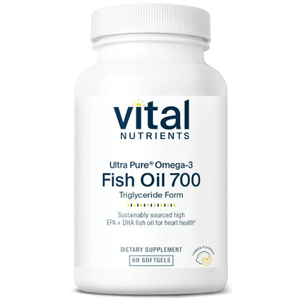 Vital Nutrients Fish Oil 700 supplement bottle on a white background