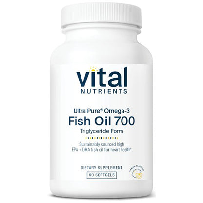 Vital Nutrients Ultra Pure Omega-3 Fish Oil 700 (lemon) 60sg
