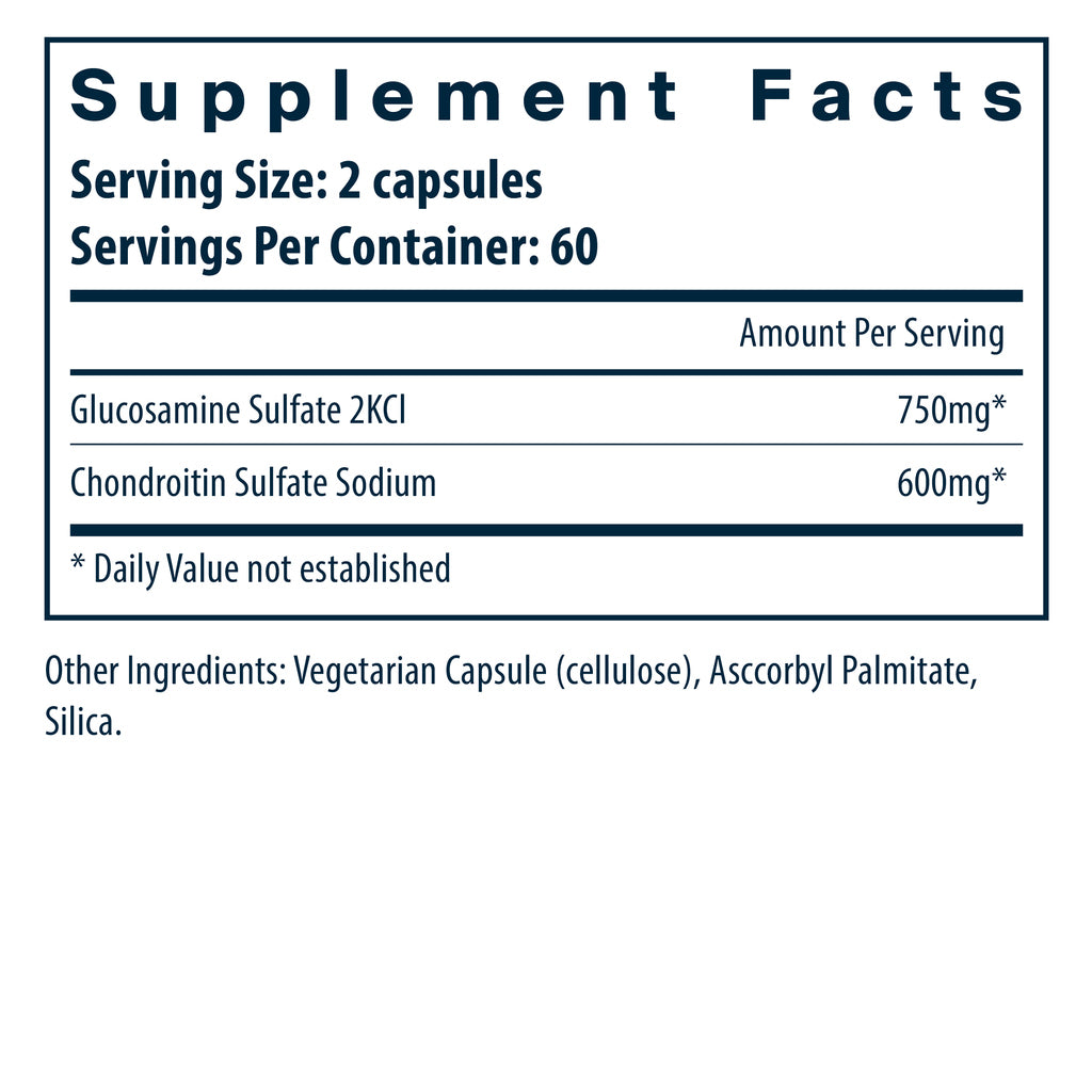 Vital Nutrients Glucosamine and Chondroitin Sulfate 120c