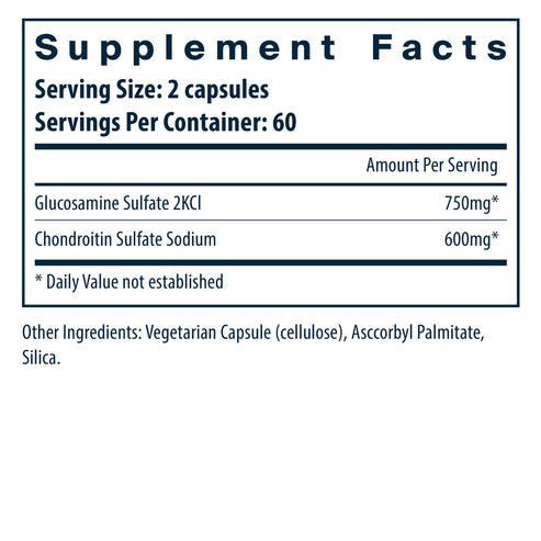 Vital Nutrients Glucosamine and Chondroitin Sulfate 120c