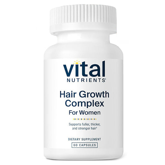 Vital Nutrients Hair Growth Complex for Women dietary supplement bottle on a white background
