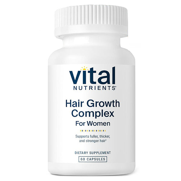 Vital Nutrients Hair Growth Complex for Women dietary supplement bottle on a white background