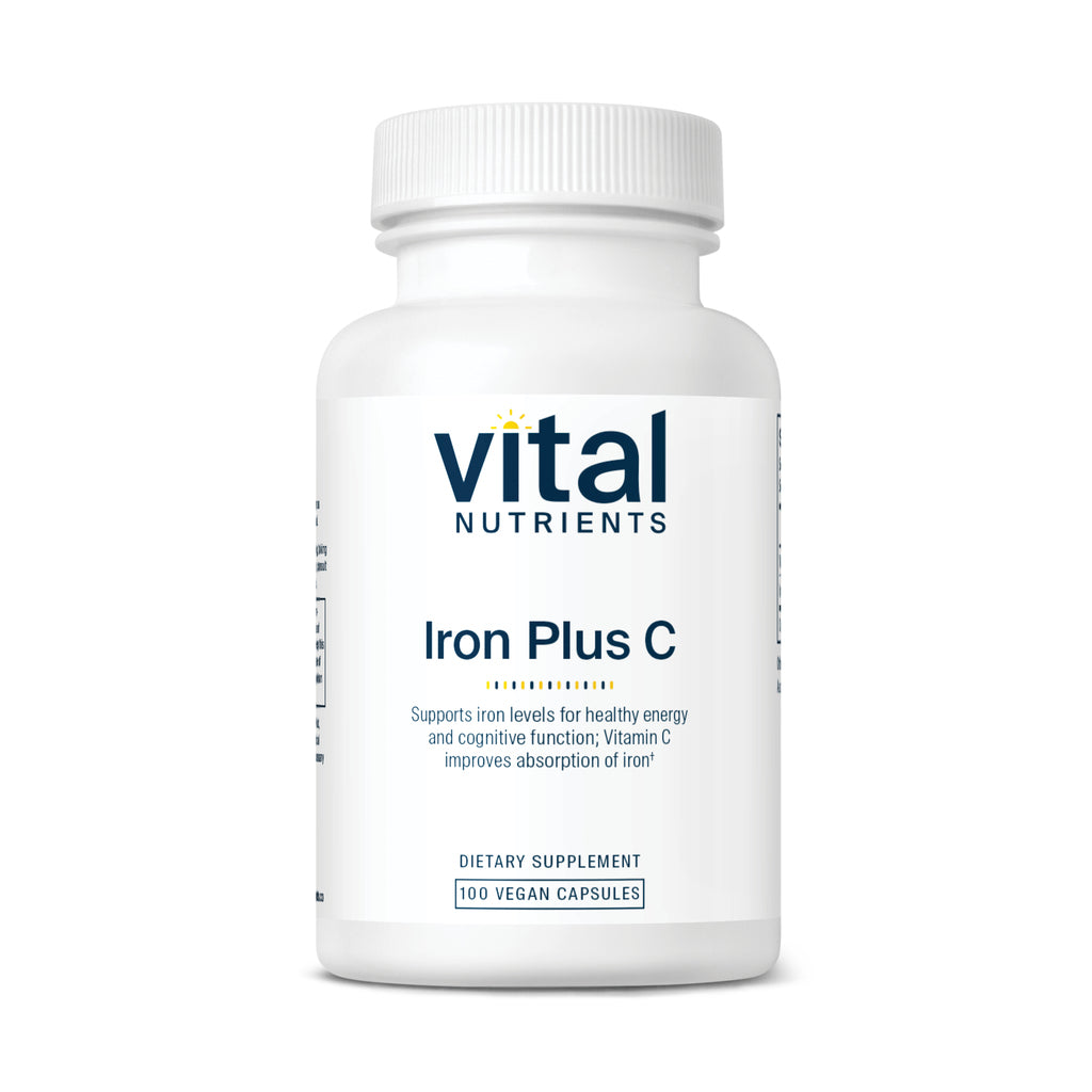 Vital Nutrients Iron Plus C 100vc