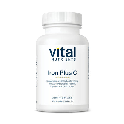 Vital Nutrients Iron Plus C 100vc