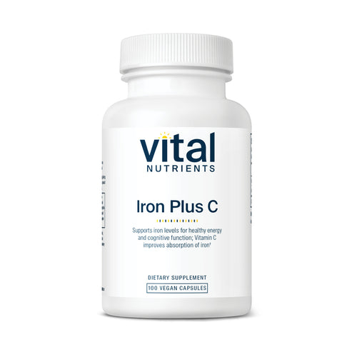 Vital Nutrients Iron Plus C 100vc