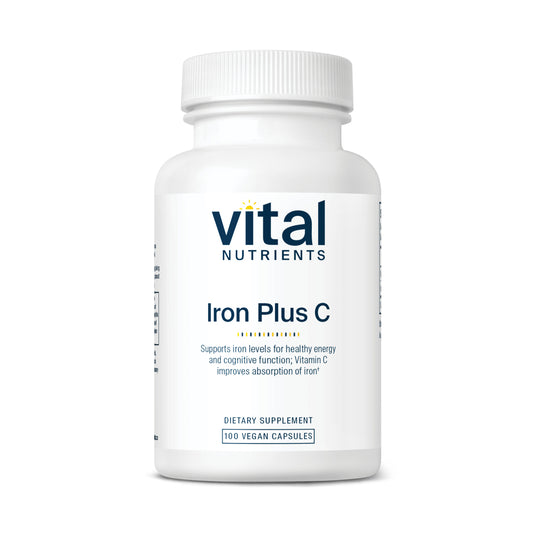 Vital Nutrients Iron Plus C 100vc
