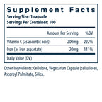 Vital Nutrients Iron Plus C 100vc