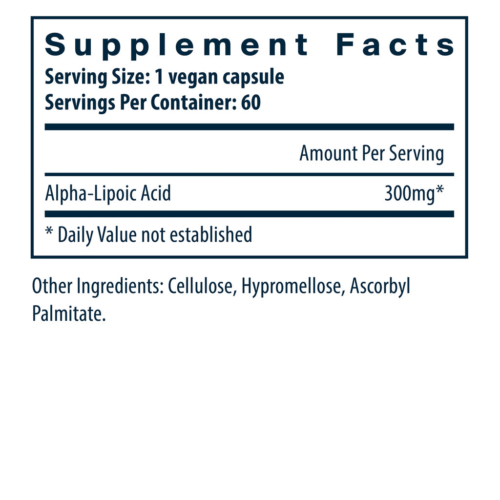 Vital Nutrients Lipoic Acid 300mg 60vc