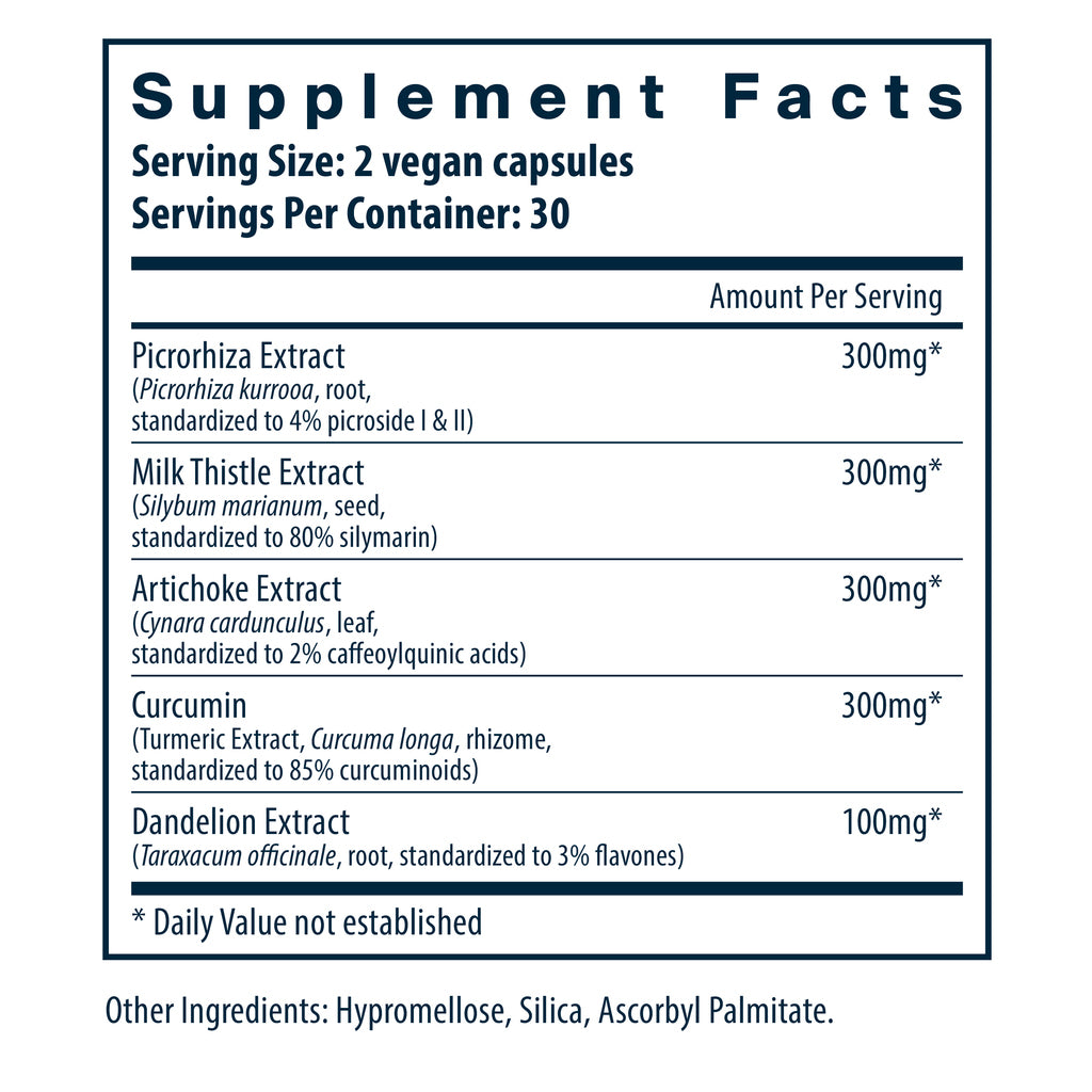 Vital Nutrients Liver Support II (with Picrorhiza) 60vc