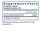 Vital Nutrients Lysine 100vc