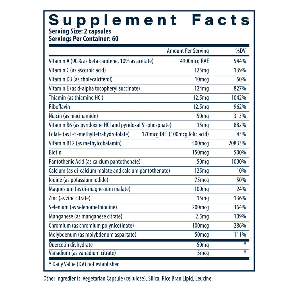 Vital Nutrients Multi-Nutrients 5 (without Boron, Copper and Iron) 120vc