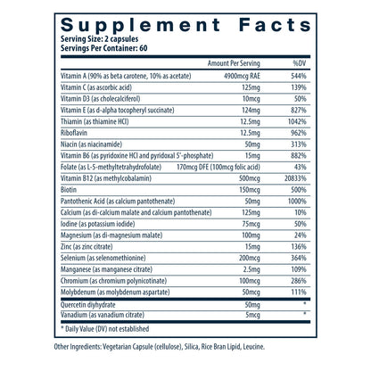 Vital Nutrients Multi-Nutrients 5 (without Boron, Copper and Iron) 120vc