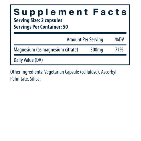 Vital Nutrients Magnesium Citrate 100c