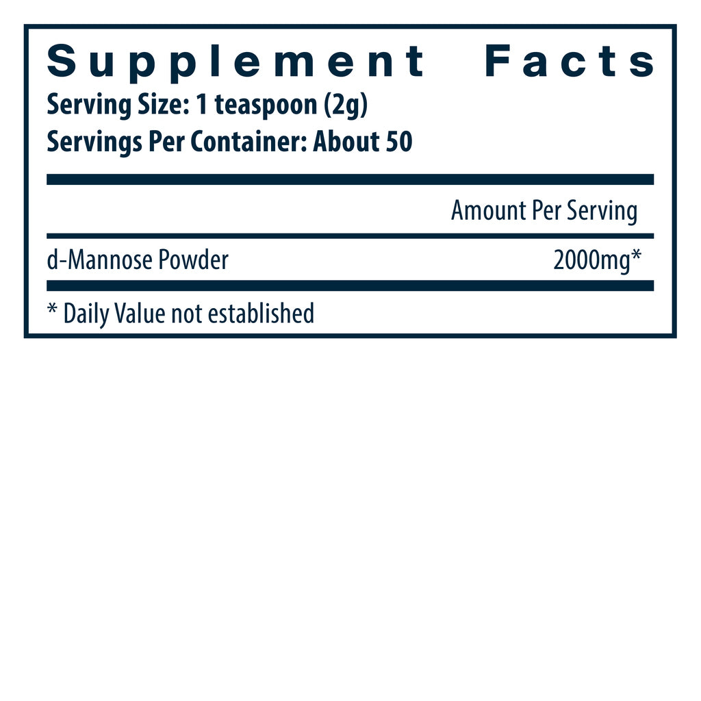 Vital Nutrients Mannose Powder 100 Grams