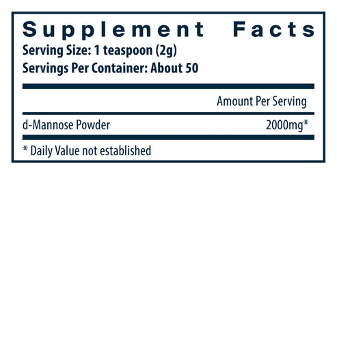 Vital Nutrients Mannose Powder 100 Grams