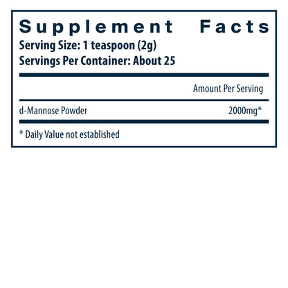 Vital Nutrients Mannose Powder 50g