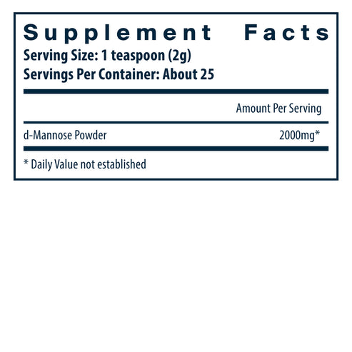 Vital Nutrients Mannose Powder 50g