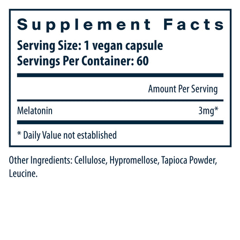 Vital Nutrients Melatonin 3mg 60vc