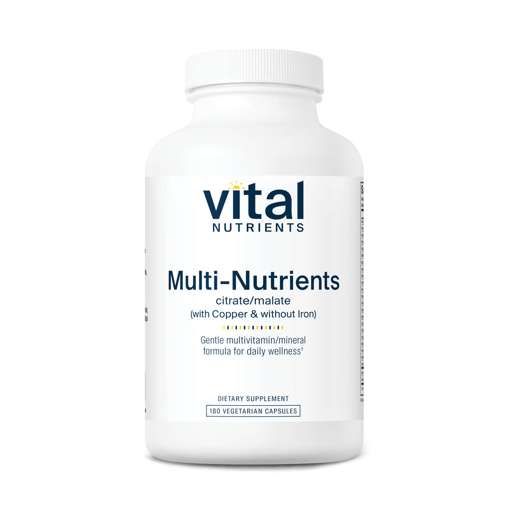 Vital Nutrients Multi-Nutrients 2 citrate/malate (with copper/without Iron) 180vc