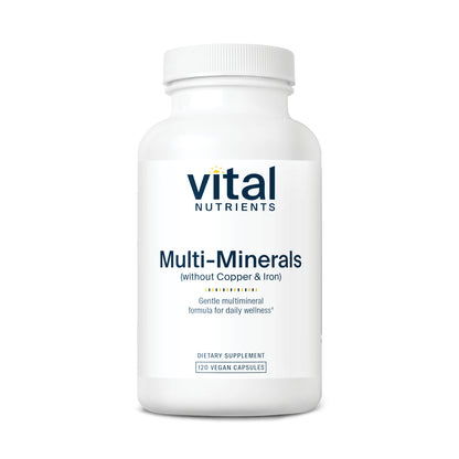 Vital Nutrients Multi-Minerals (Without Copper & Iron) 120vc