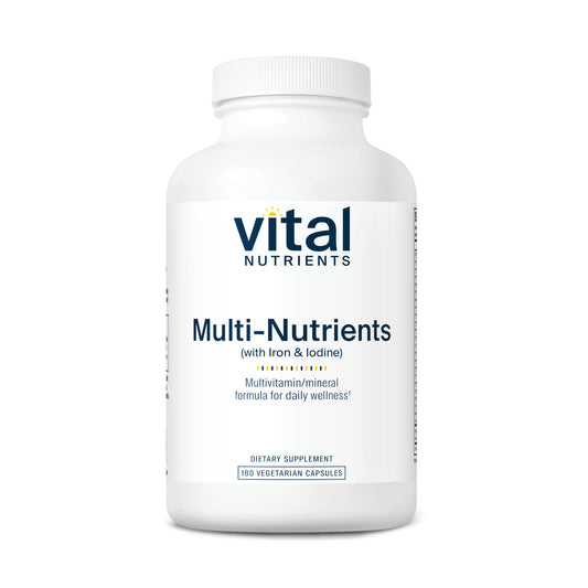 Vital Nutrients Multi-Nutrients with Iron & Iodine 180vc