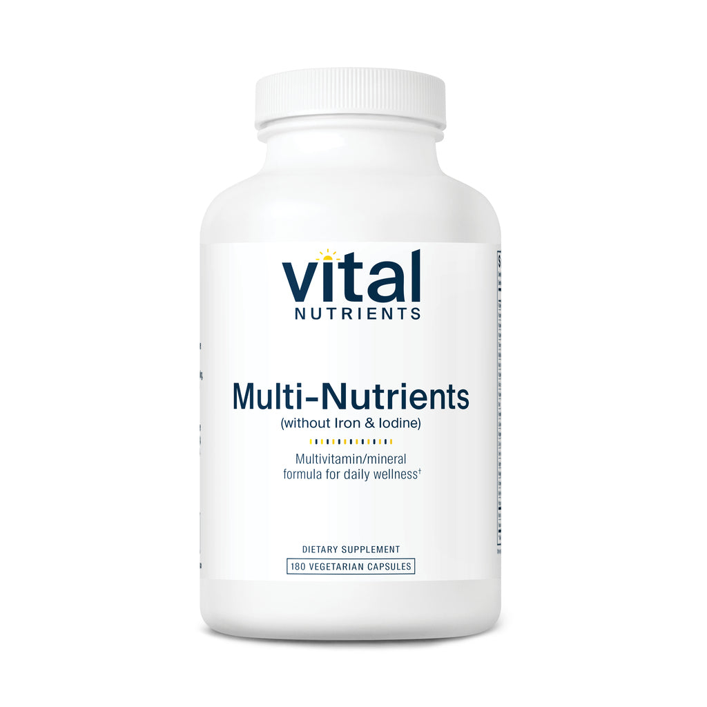 Vital Nutrients Multi-Nutrients (No Iron or Iodine) 180vc