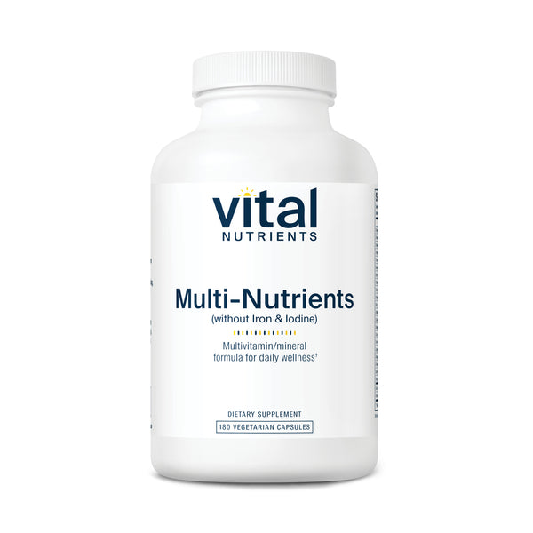 Vital Nutrients Multi-Nutrients (No Iron or Iodine) 180vc