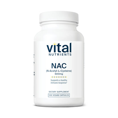 Vital Nutrients NAC (N-Acetyl-l-Cysteine) 600mg 100vc