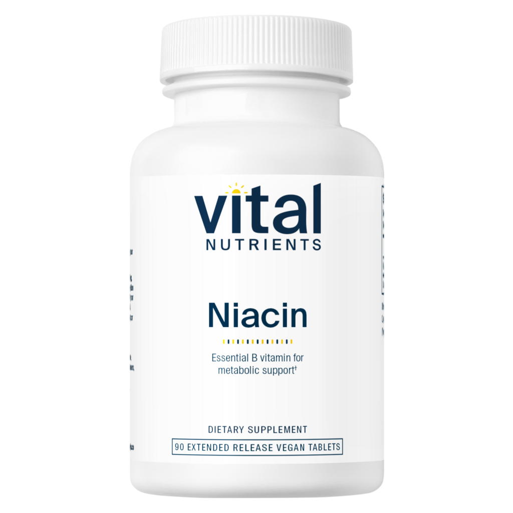 Vital Nutrients Niacin 500mg 90 Tablets